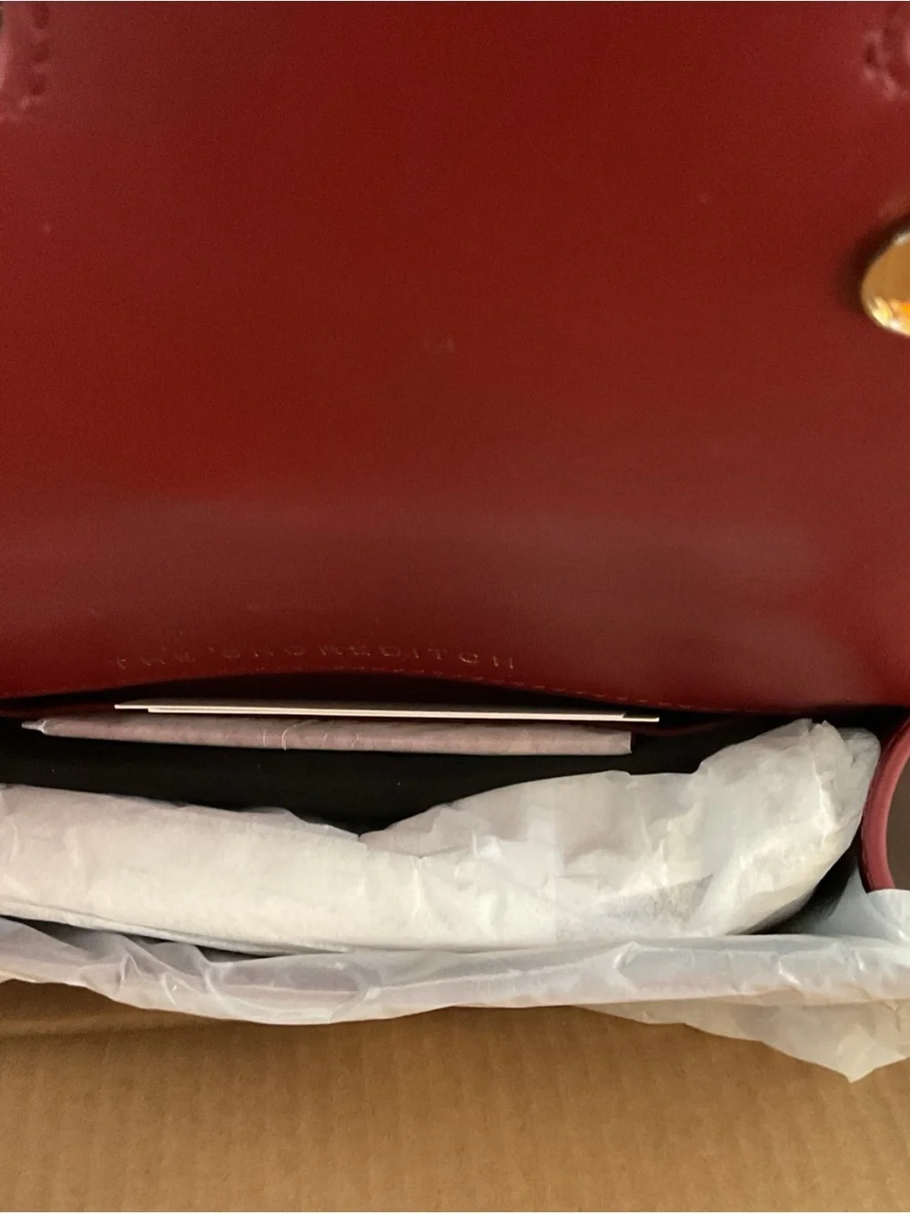 NWT KURT GEIGER London SHOREDITCH BOW Red Patent Leather Handbag NWT